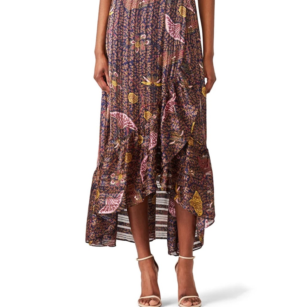 ba&sh Multicolor Patterned Midi Skirt